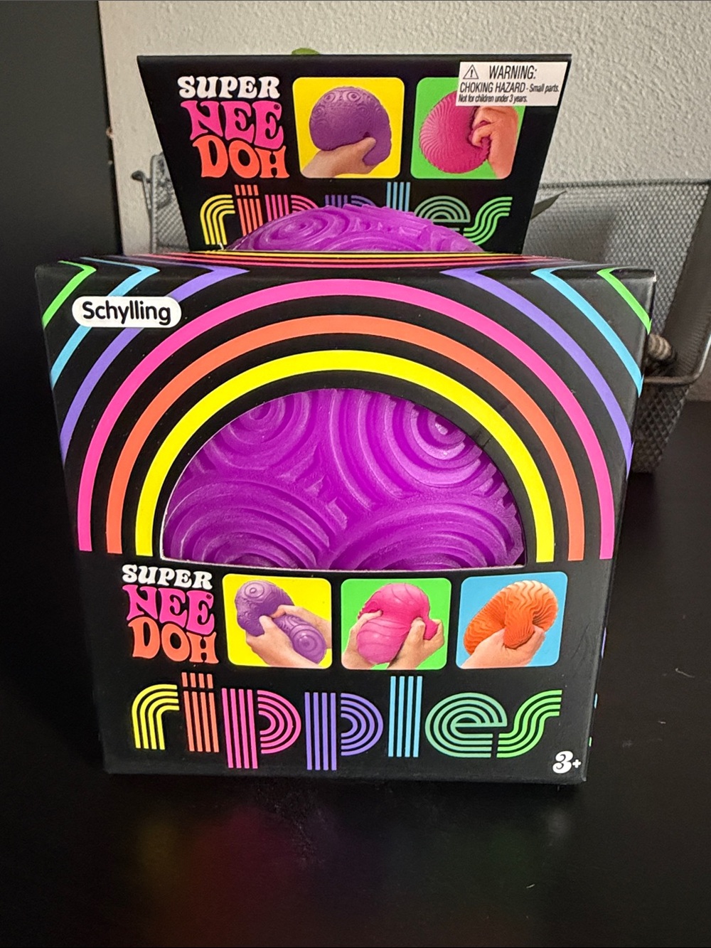 Schylling Super Nee Doh Ripples — Purple jumbo ball